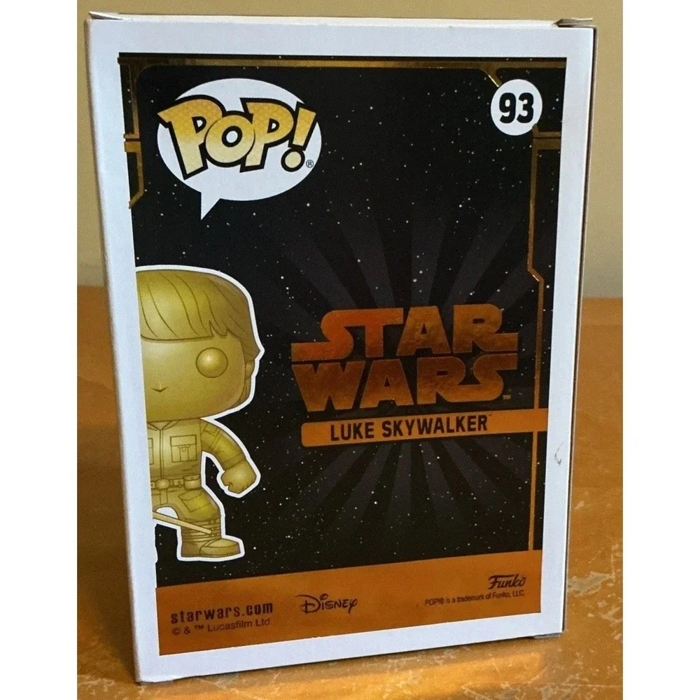 Funko Pop! Luke‎ Skywalker 93 Walmart Exclusive Gold Star Wars Disney Vinyl Toy